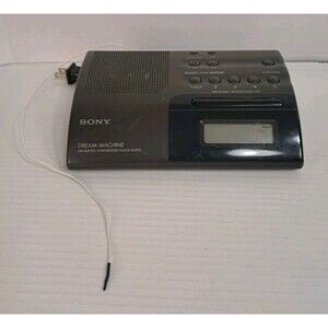 Vtg Sony Dream Machine ICF-C203 AM FM Digital Clock Radio w Antenna Tested Alarm